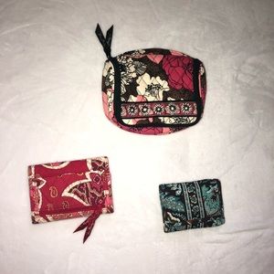 Bundle: a shower caddy and 2 wallets